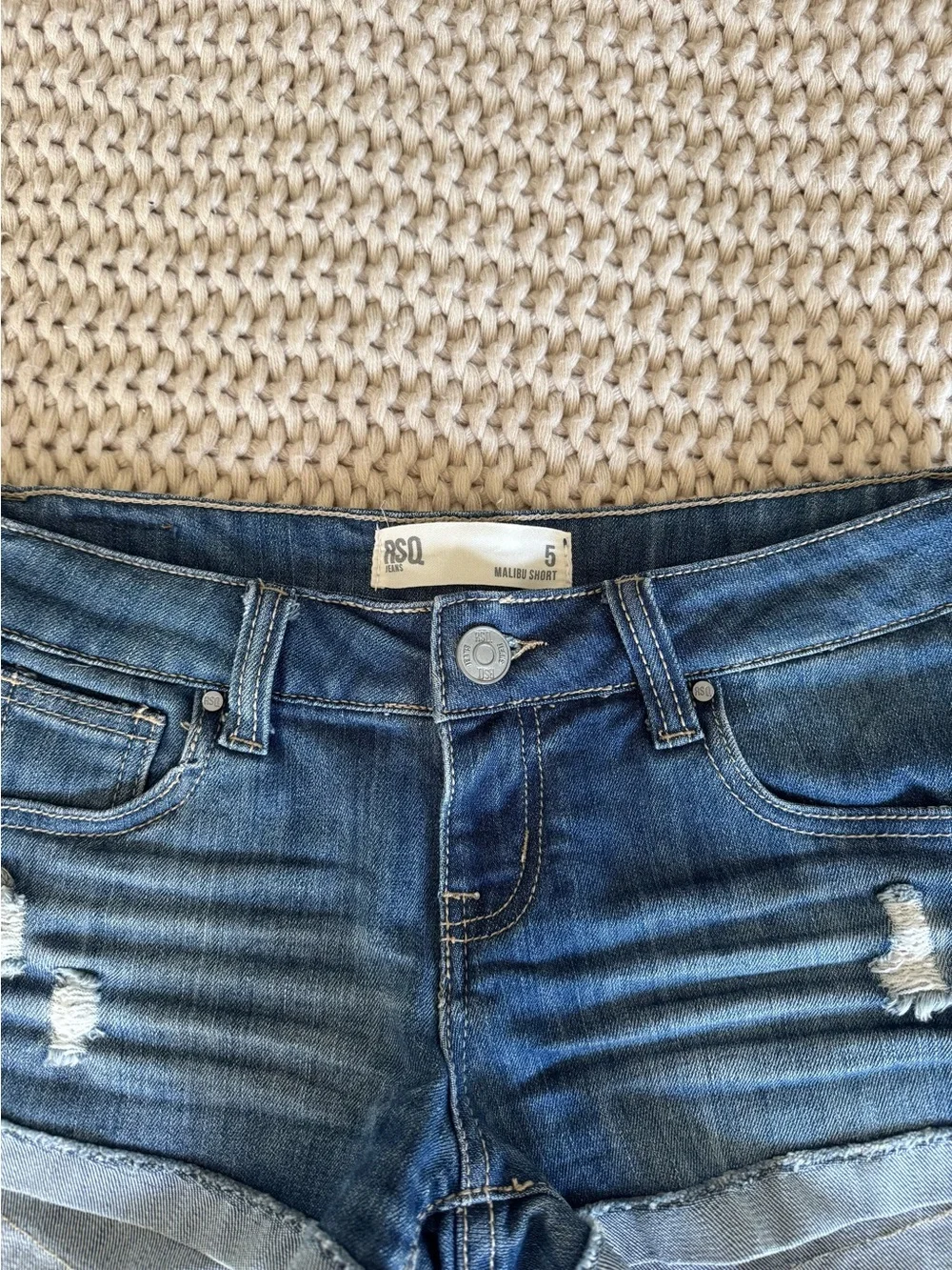 Vintage Low Rise Denim Shorts